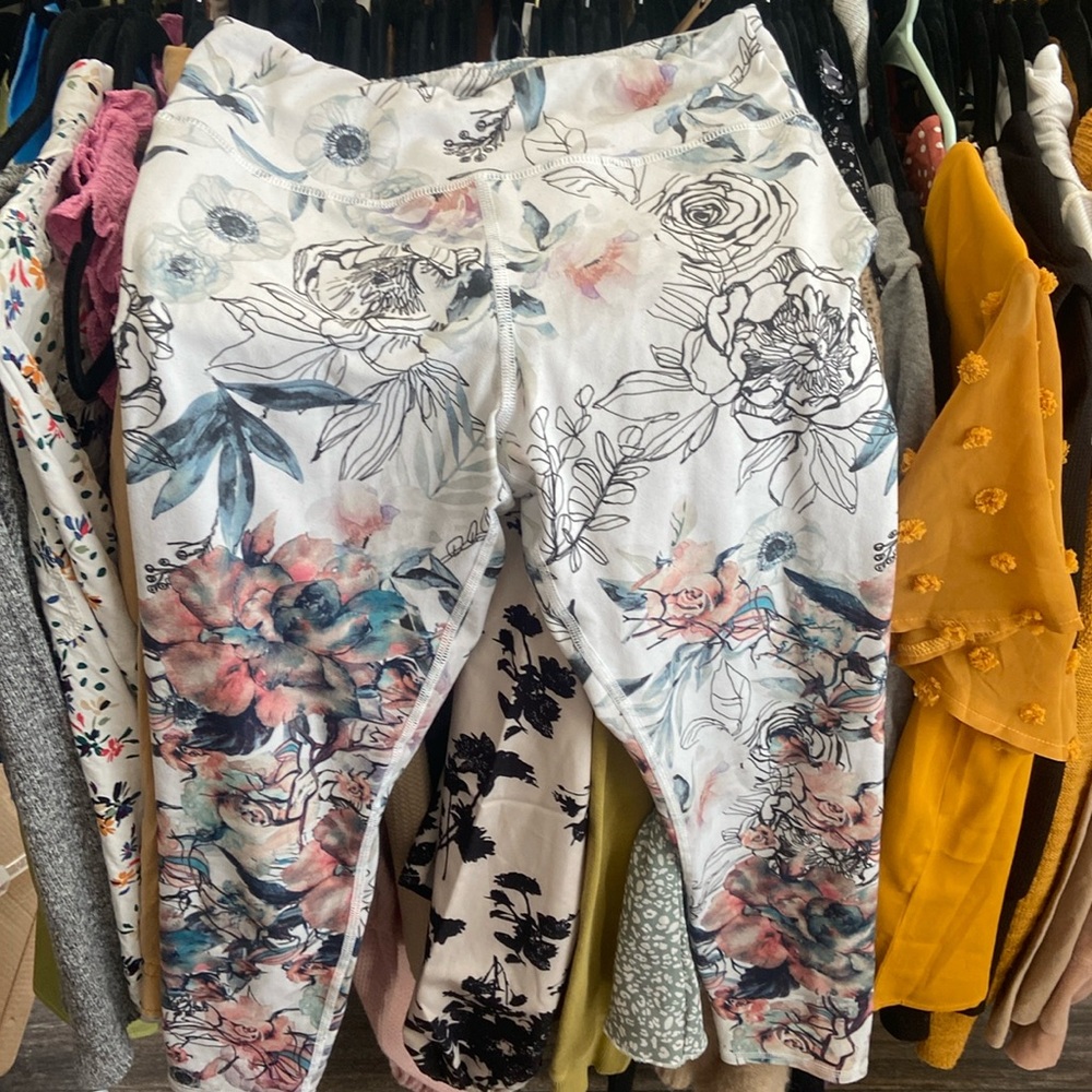 Evolution And Creation Floral Leggings